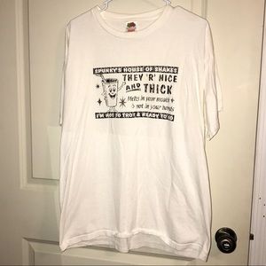 Men’s White “Spunky’s House of Shakes” T-shirt